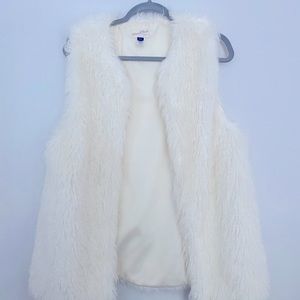 Faux fur vest